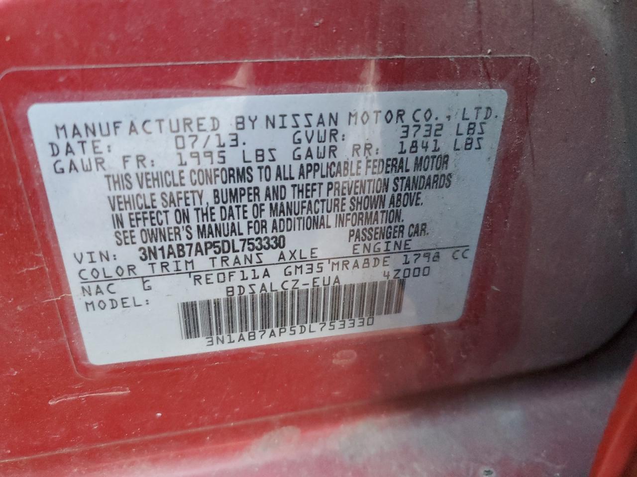 2013 Nissan Sentra - Image 15