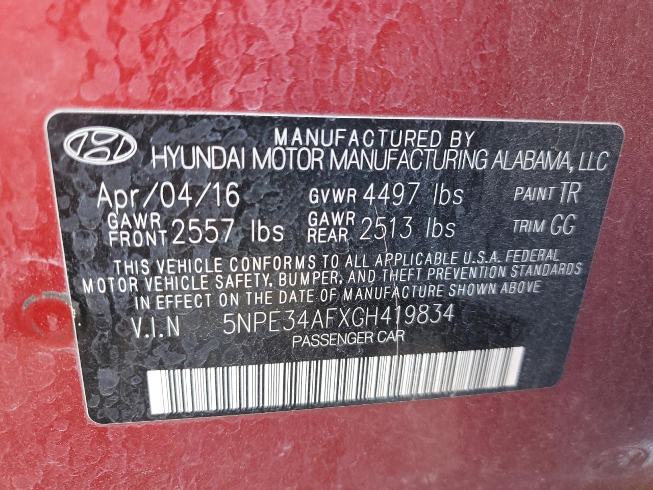 2016 Hyundai Sonata - Image 13