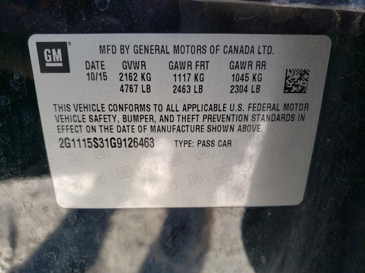 2016 Chevrolet Impala - Image 13
