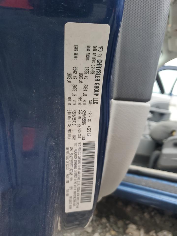 2010 Chrysler Pt Cruiser VIN: 3A4GY5F97AT142340 Lot: 83842314