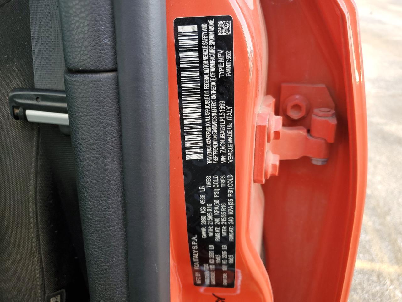 2020 Jeep Renegade Sport VIN: ZACNJBAB1LPL51669 Lot: 85157564