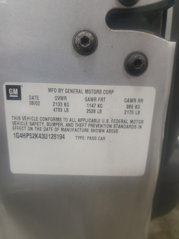 2003 Buick Lesabre Custom VIN: 1G4HP52K43U128194 Lot: 86142754