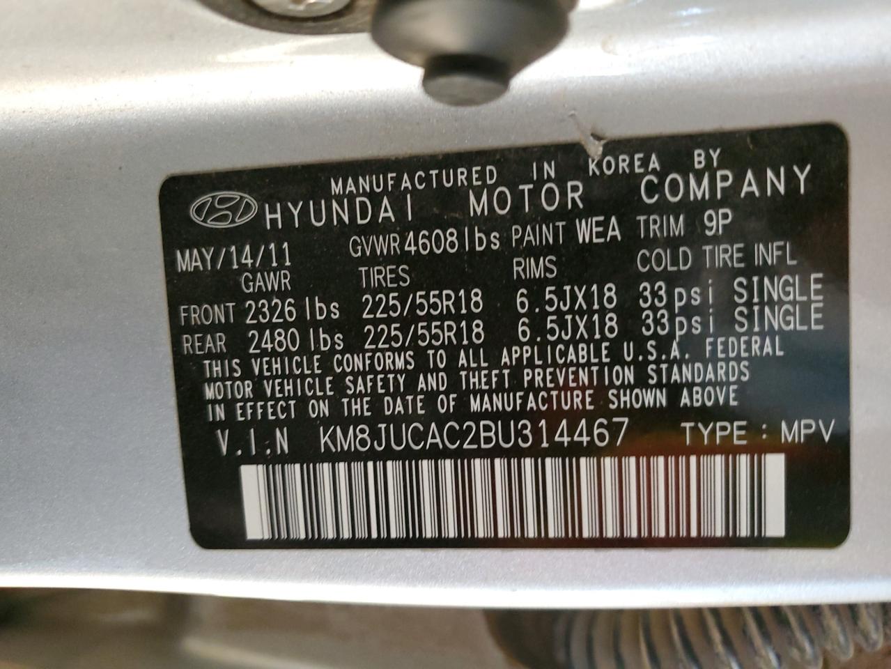 2011 Hyundai Tucson - Image 12
