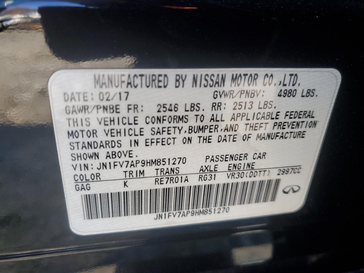 2017 Infiniti Q50 - Image 13