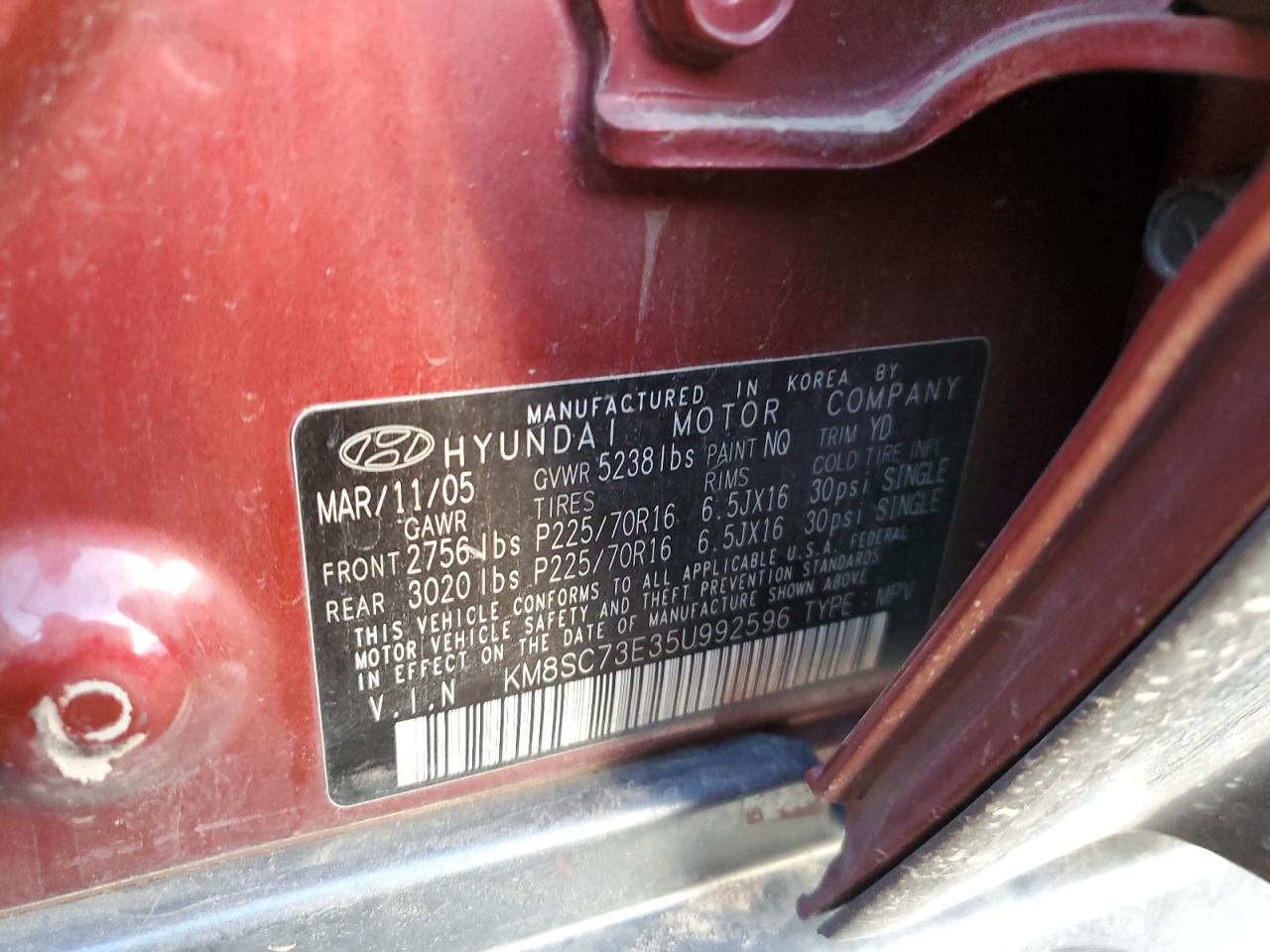 2005 Hyundai Santa Fe - Image 14