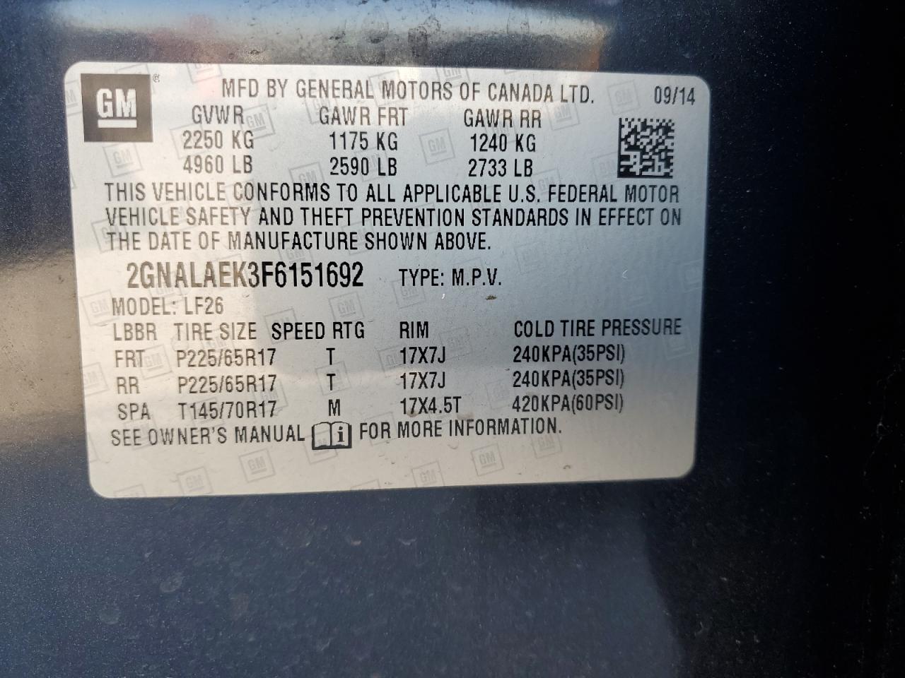2015 Chevrolet Equinox - Image 14