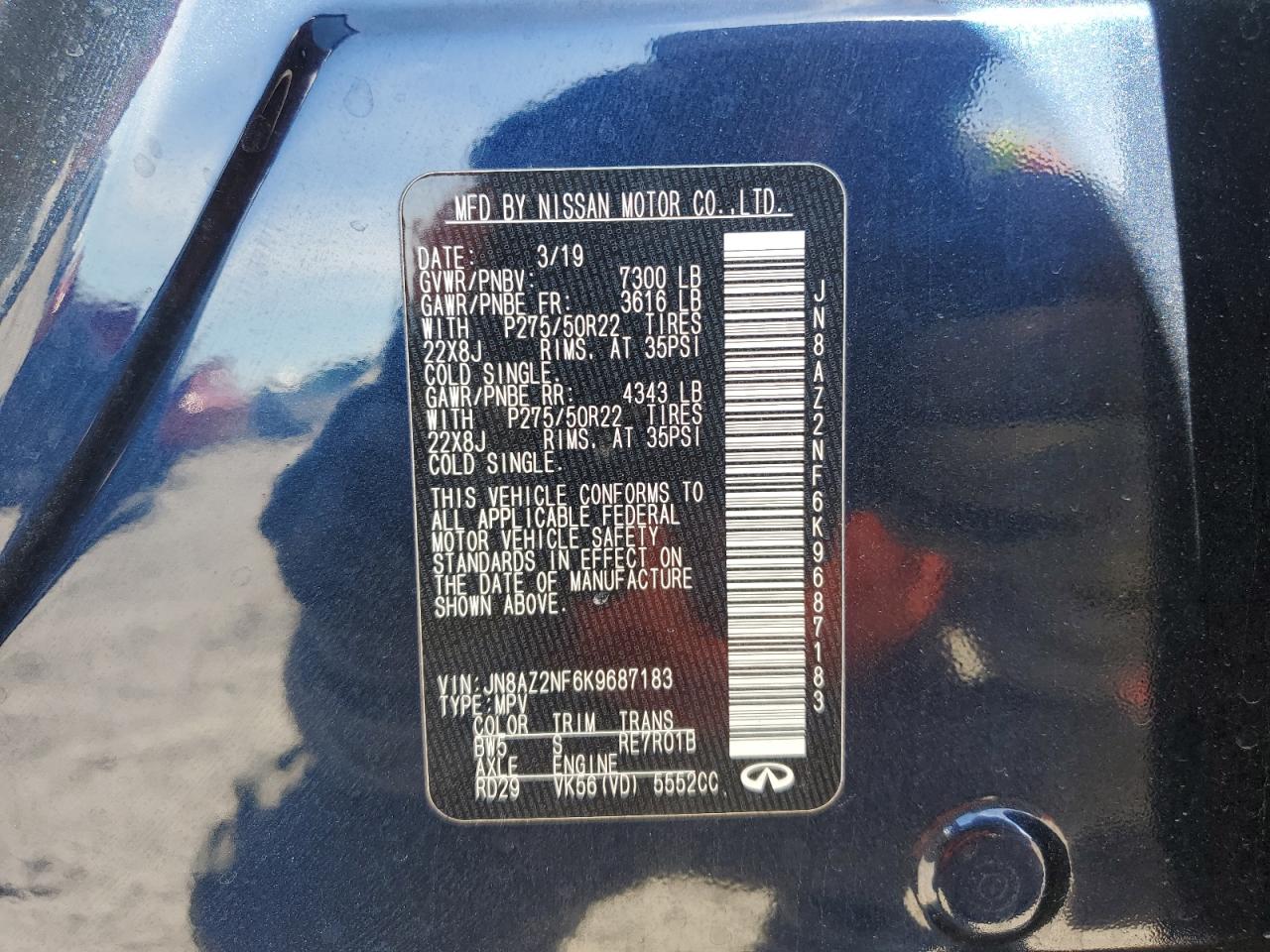 2019 Infiniti QX80 - Image 13