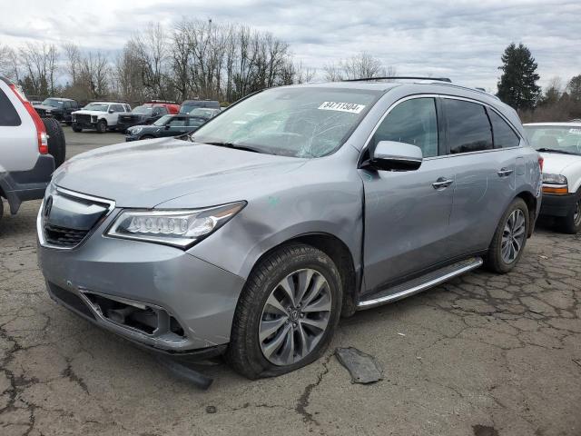  ACURA MDX 2016 Серебристый