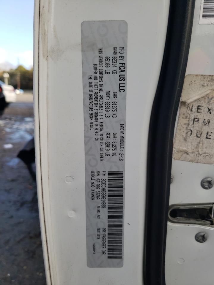 2016 Dodge Charger Sxt VIN: 2C3CDXHG3GH214809 Lot: 85563534