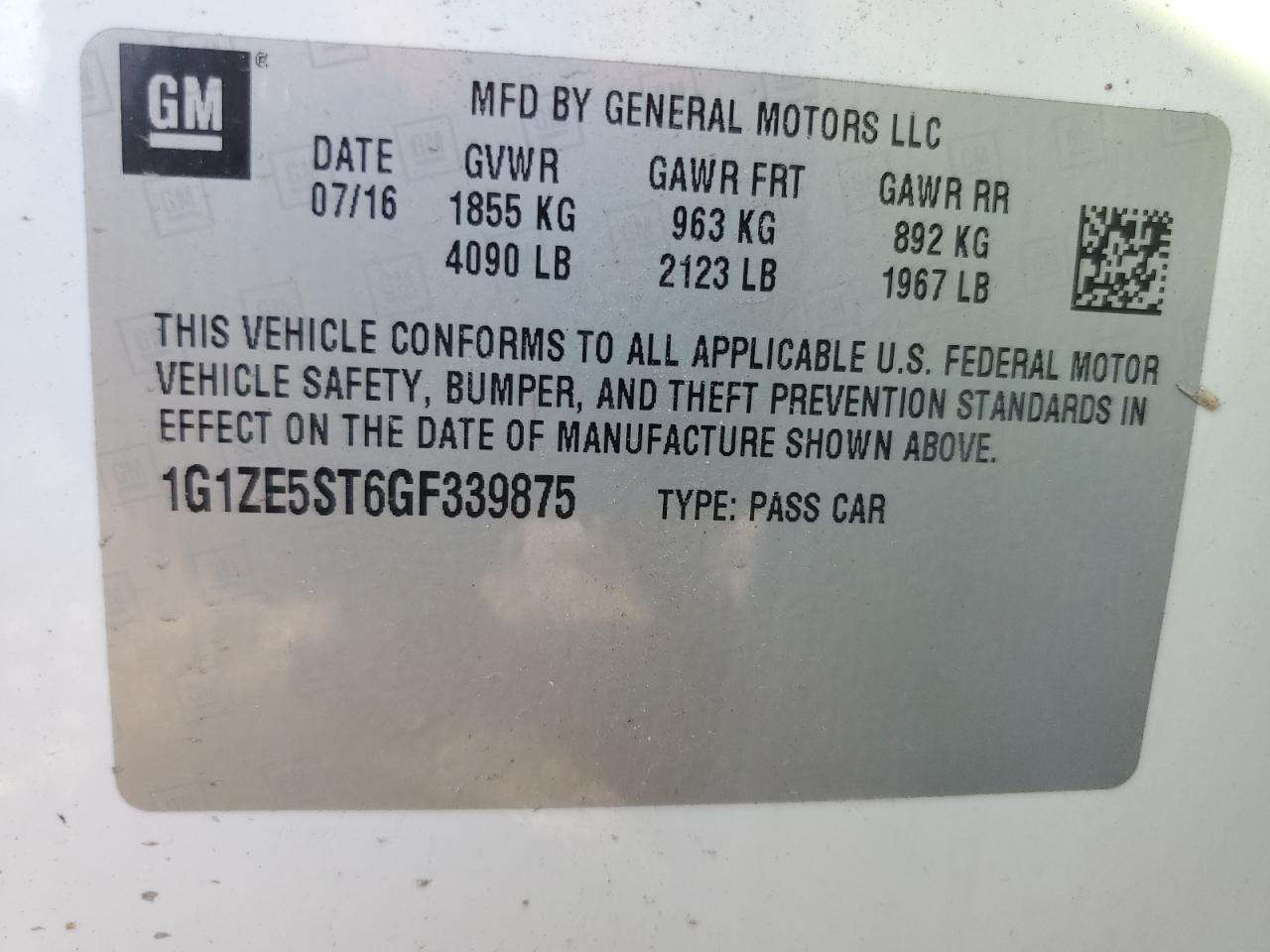 2016 Chevrolet Malibu - Image 13