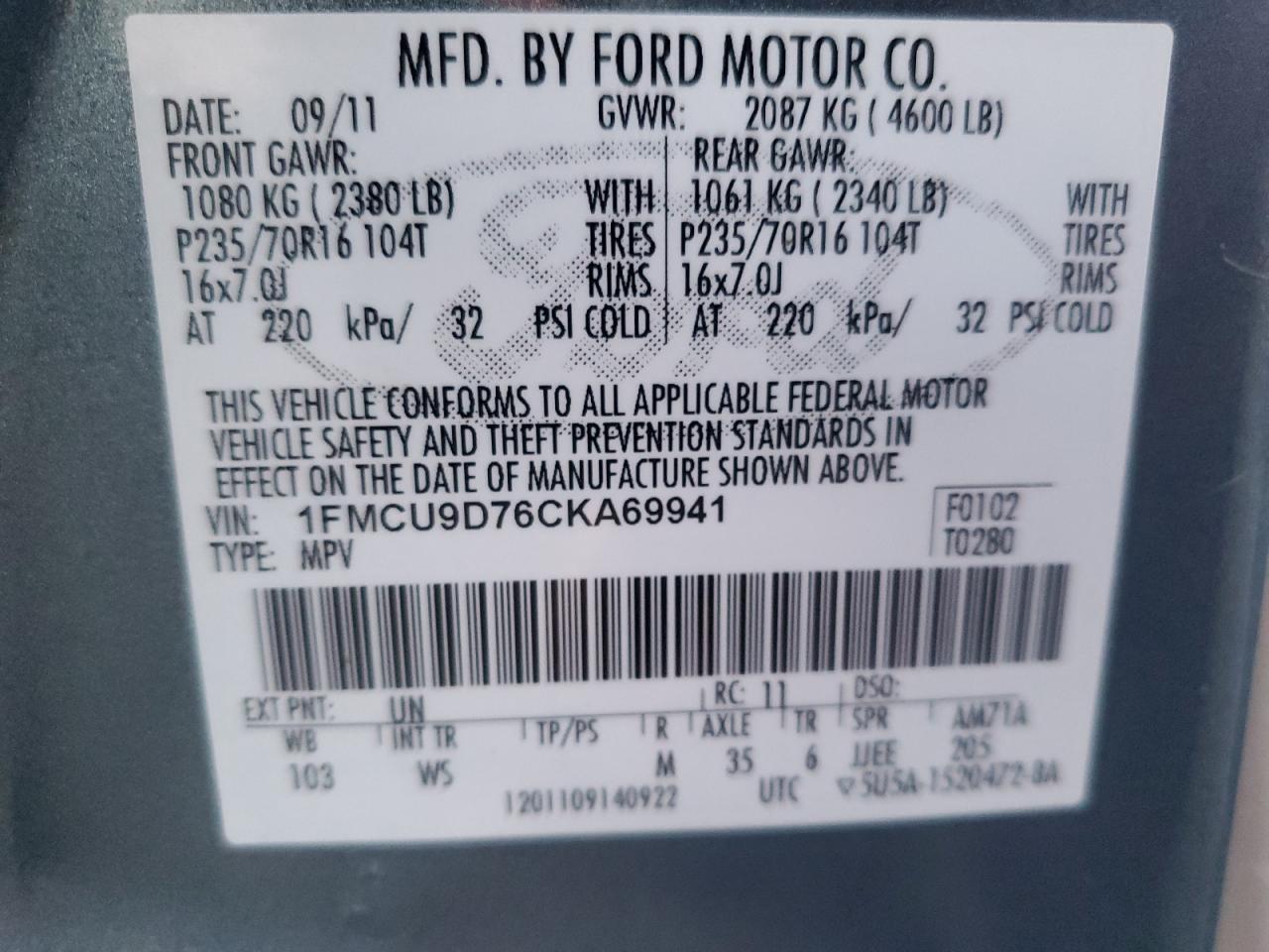 2012 Ford Escape - Image 13