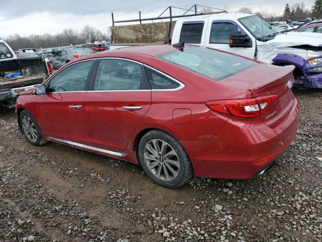  HYUNDAI SONATA 2017 Красный