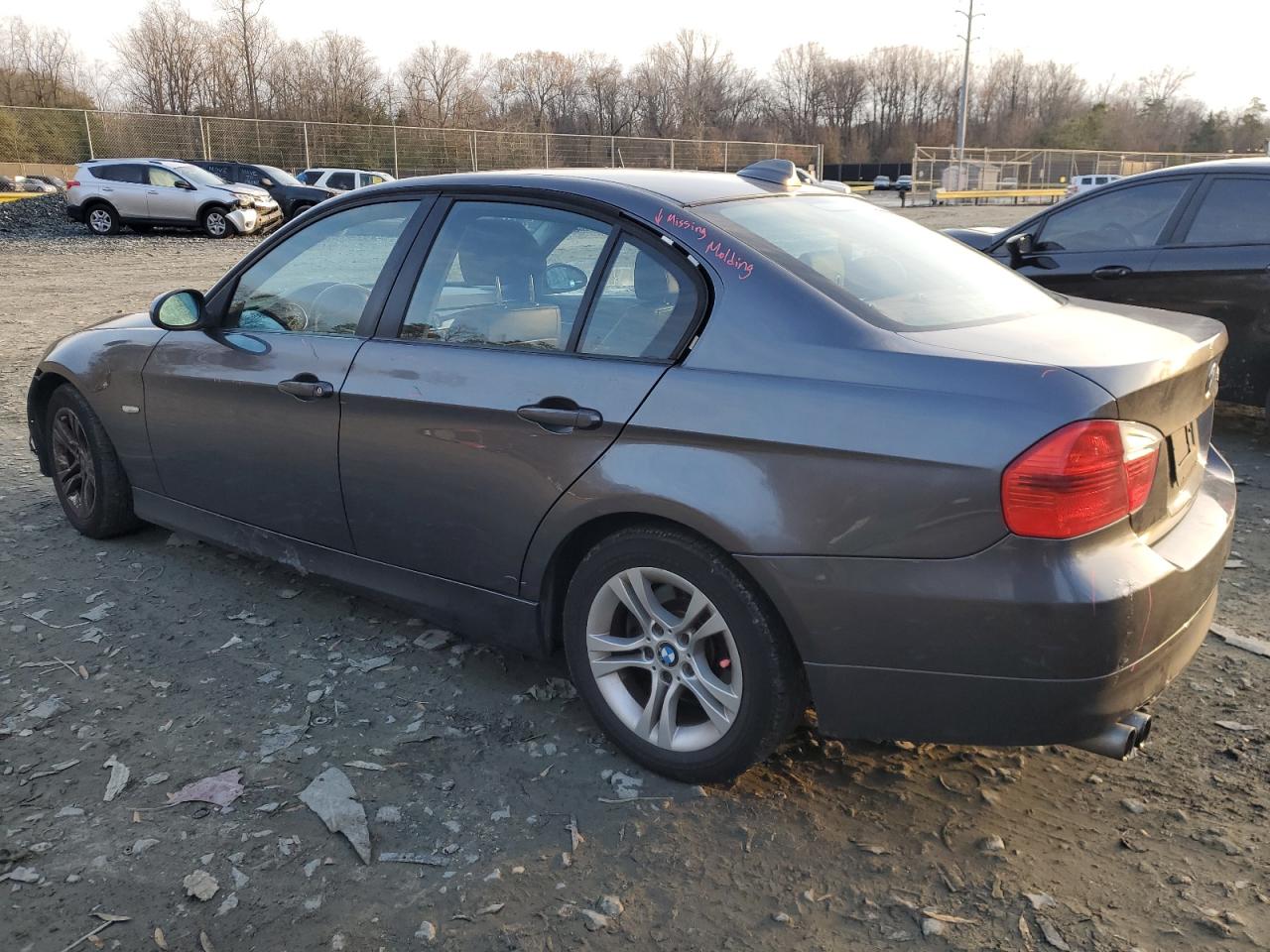 2008 BMW 328 I grey null gas WBAVA33538K053235 photo #3