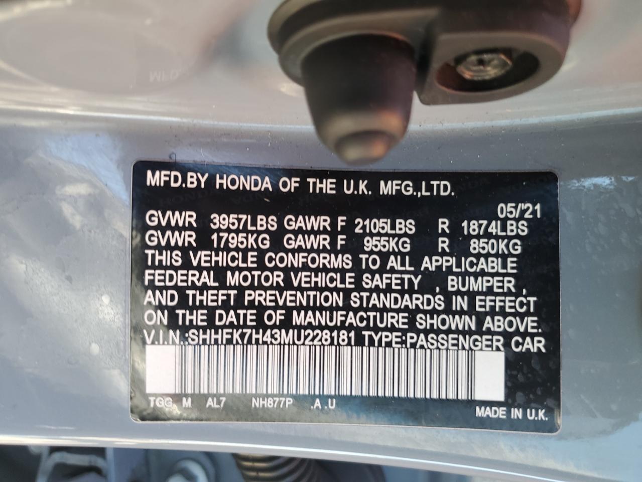 2021 Honda Civic - Image 14