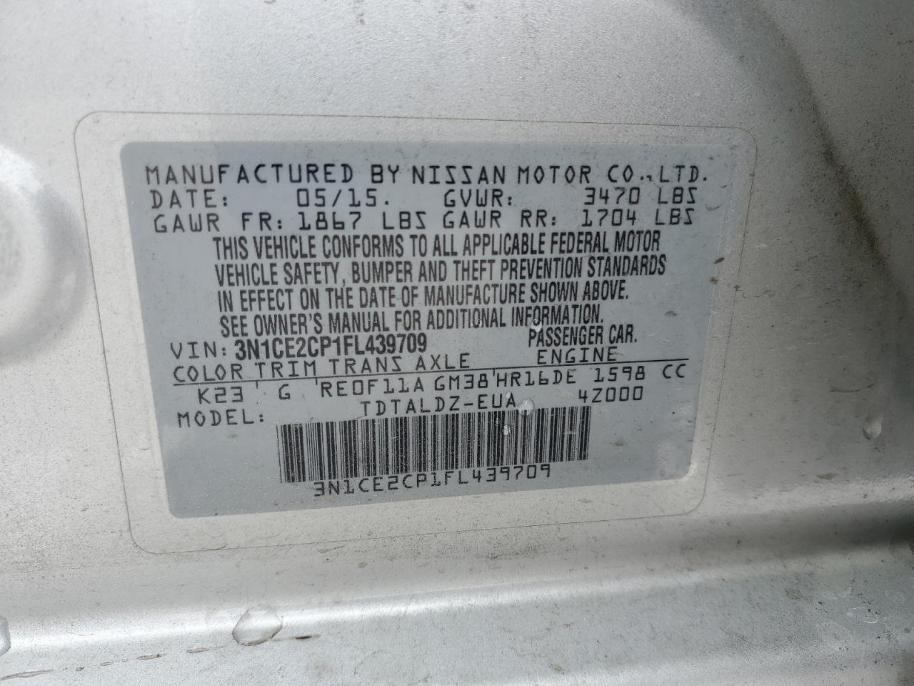 2015 Nissan Versa - Image 12