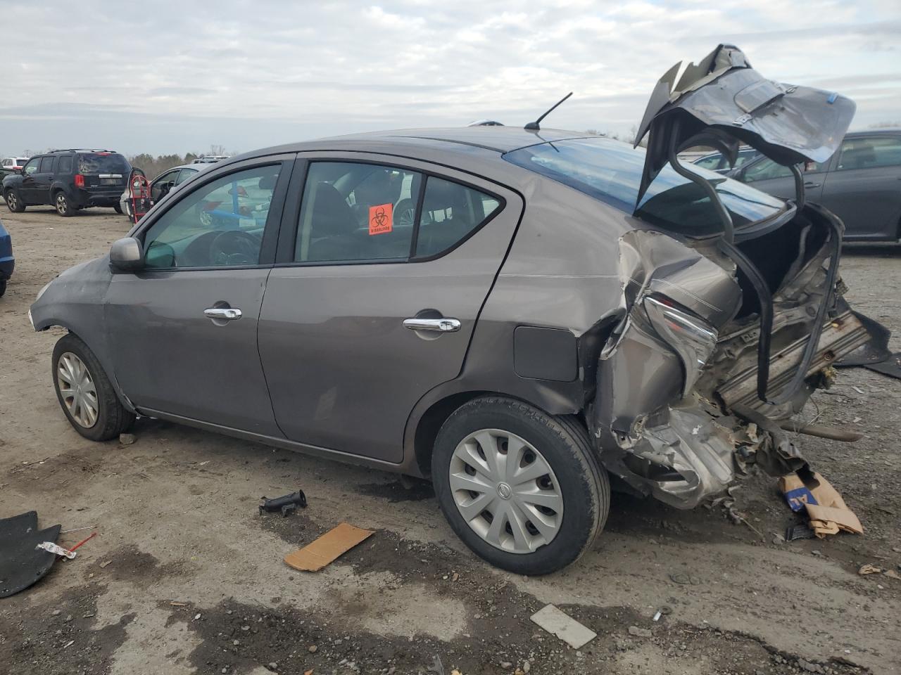 2013 Nissan Versa S grey sedan gas 3N1CN7AP2DL869150 photo #3