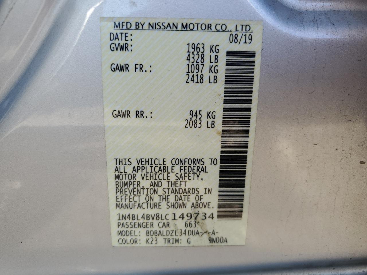 2020 Nissan Altima - Image 15