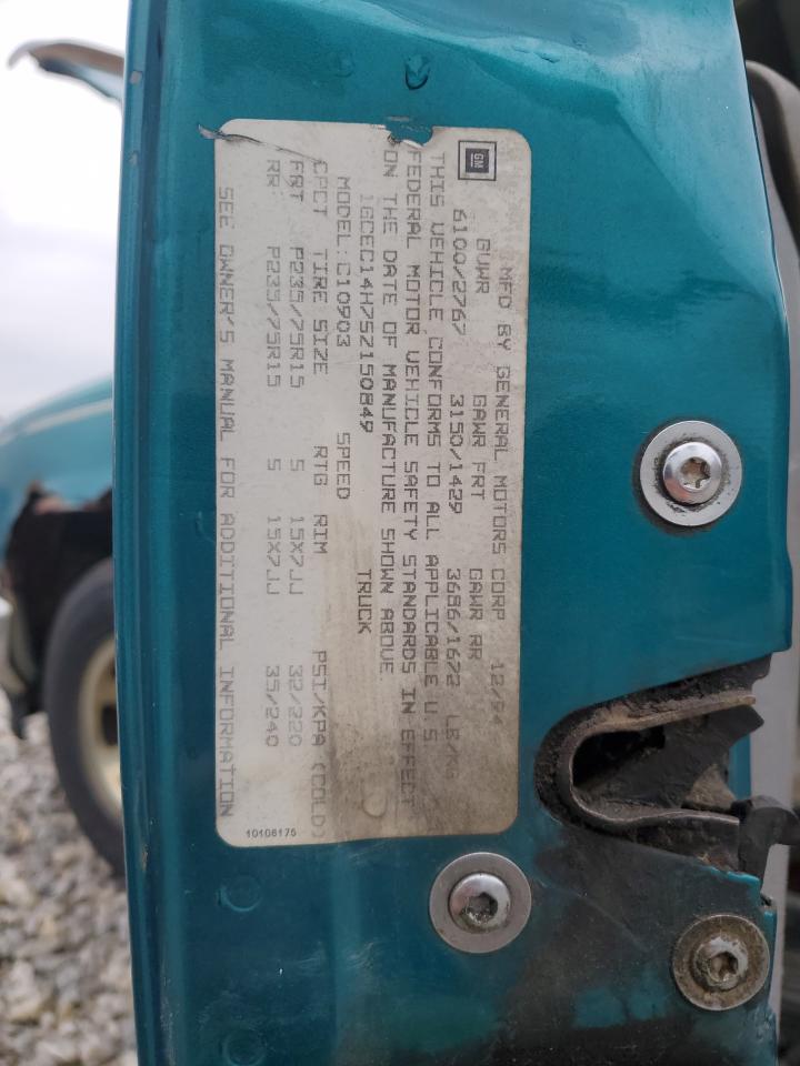 1995 Chevrolet Chevy Van VIN: 1GCEC14H752150849 Lot: 86444534