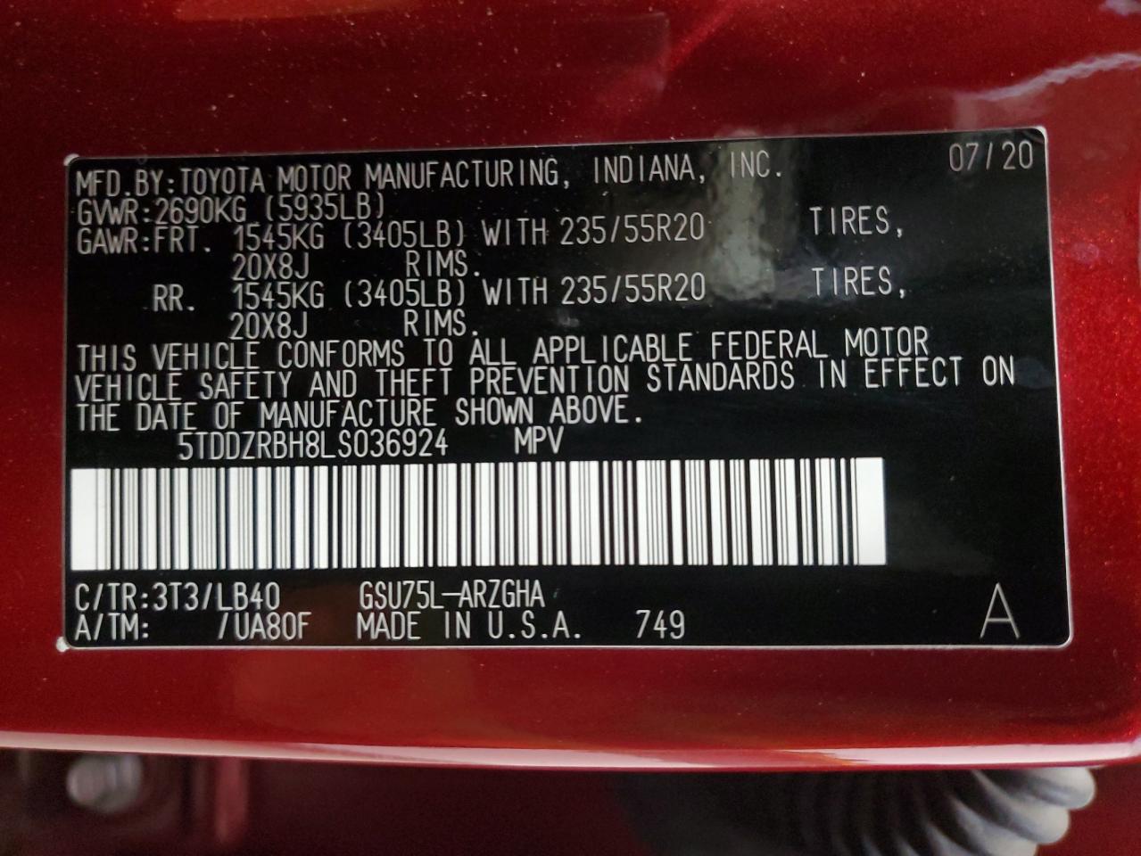 2020 Toyota Highlander - Image 14