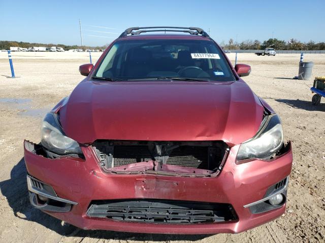  SUBARU IMPREZA 2015 Red