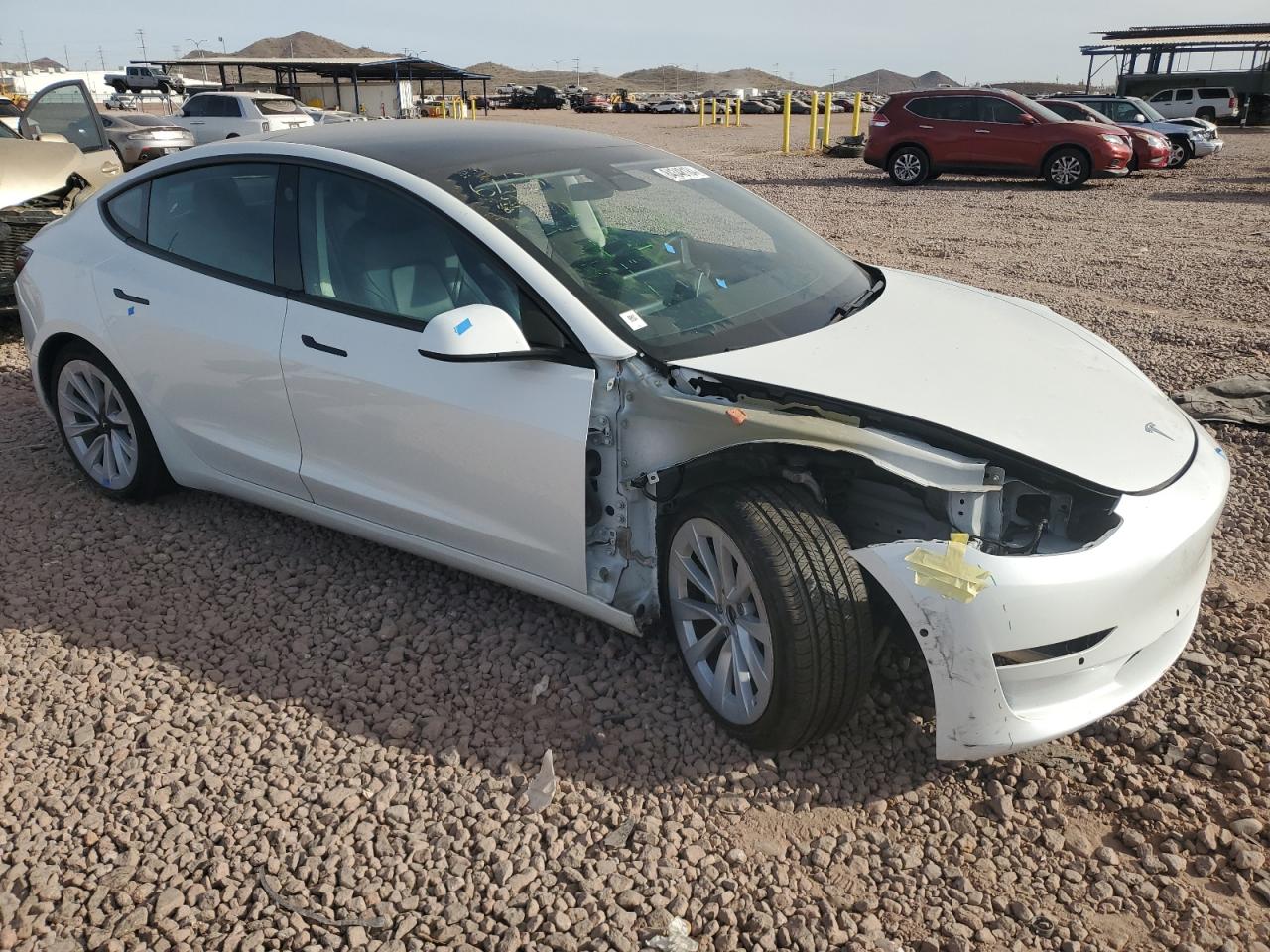 VIN 5YJ3E1EA3MF073165 2021 TESLA MODEL 3 no.4