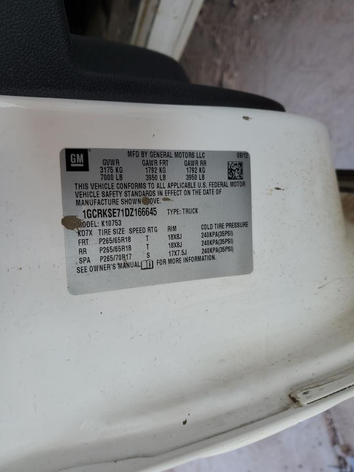 2013 Chevrolet Silverado K1500 Lt VIN: 1GCRKSE71DZ166645 Lot: 85729714