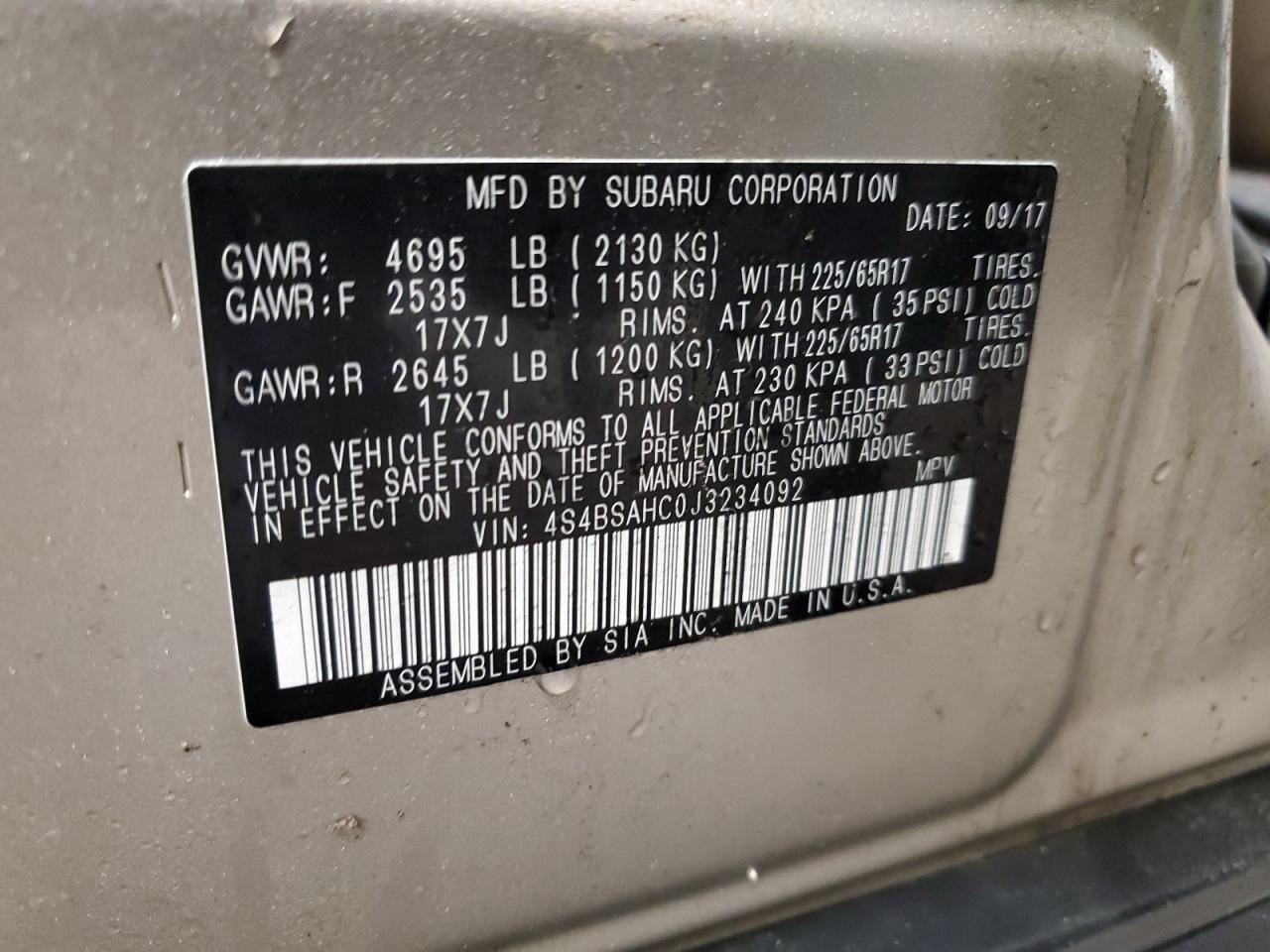 2018 Subaru Outback - Image 13
