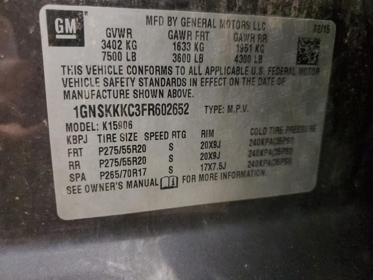 2015 Chevrolet Suburban - Image 14