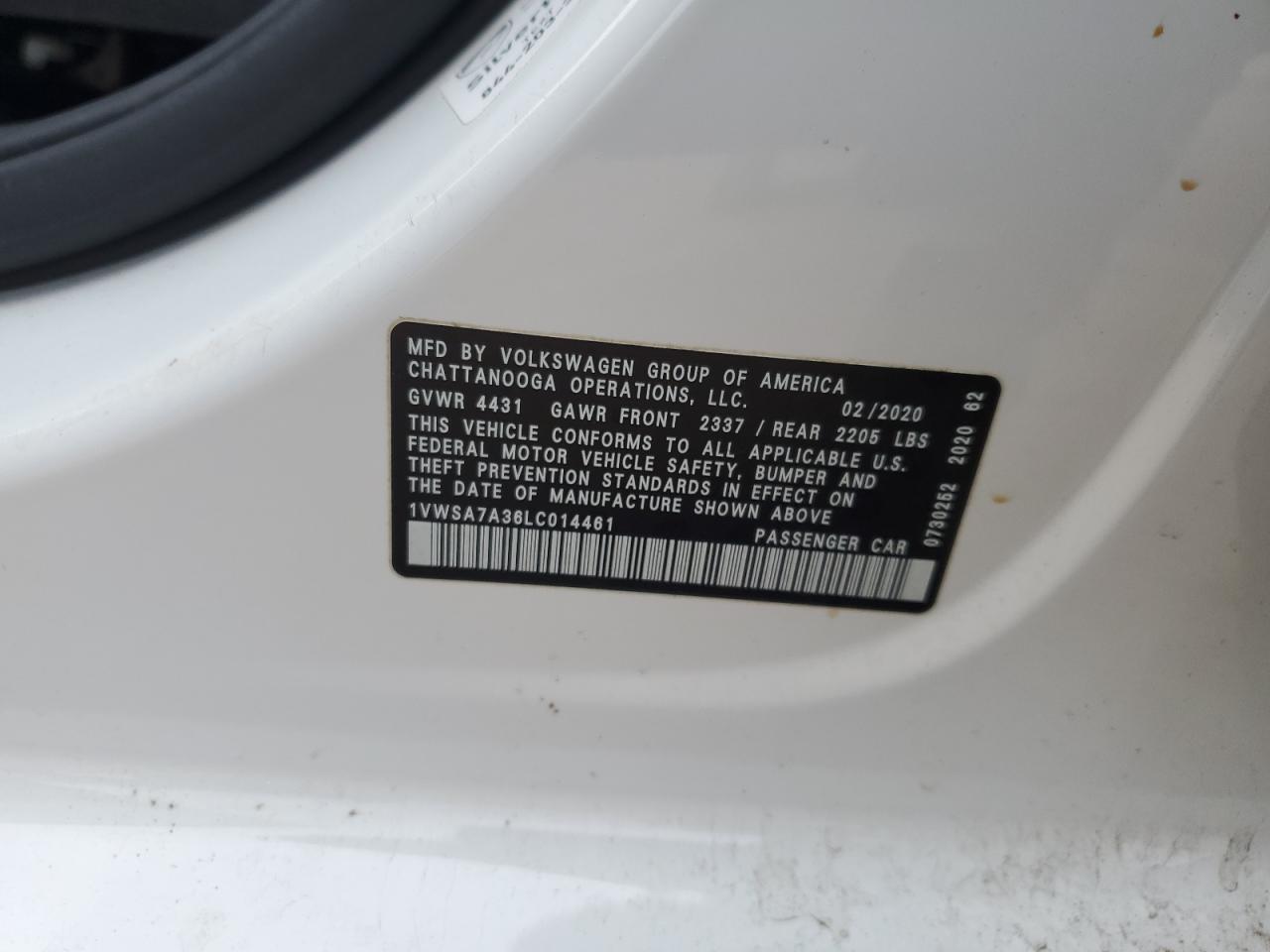 2020 Volkswagen Passat - Image 12