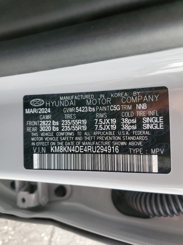 2024 Hyundai Ioniq 5 Sel VIN: KM8KN4DE4RU294916 Lot: 85259924
