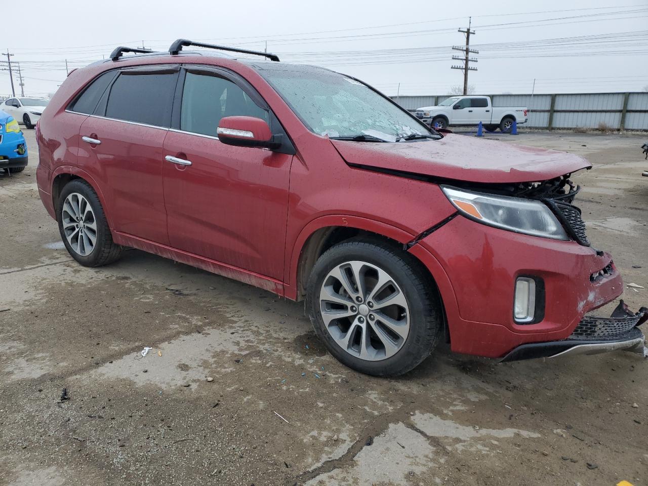 VIN 5XYKW4A74FG613512 2015 KIA SORENTO no.4