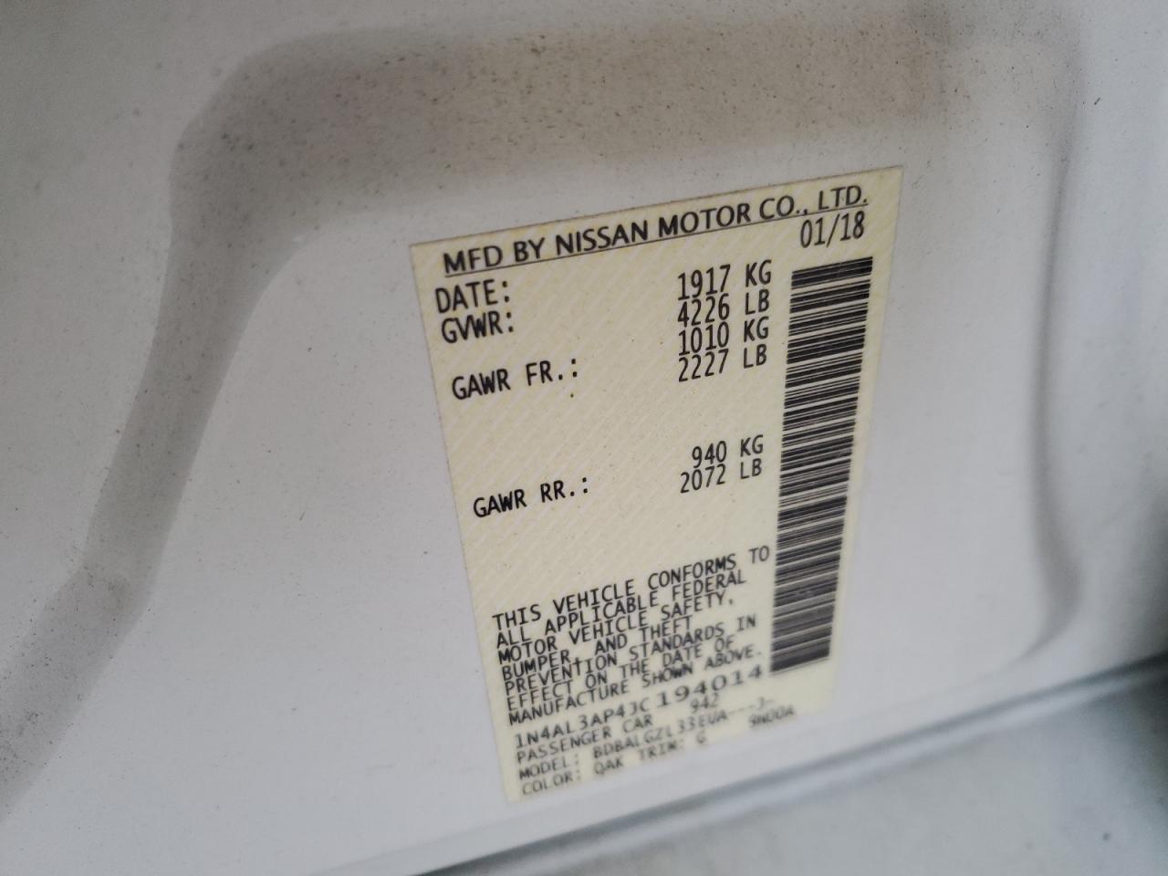 2018 Nissan Altima - Image 12