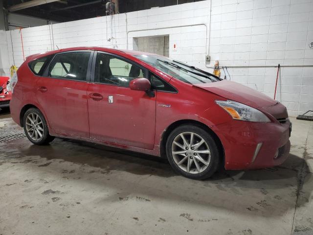  TOYOTA PRIUS 2014 Czerwony