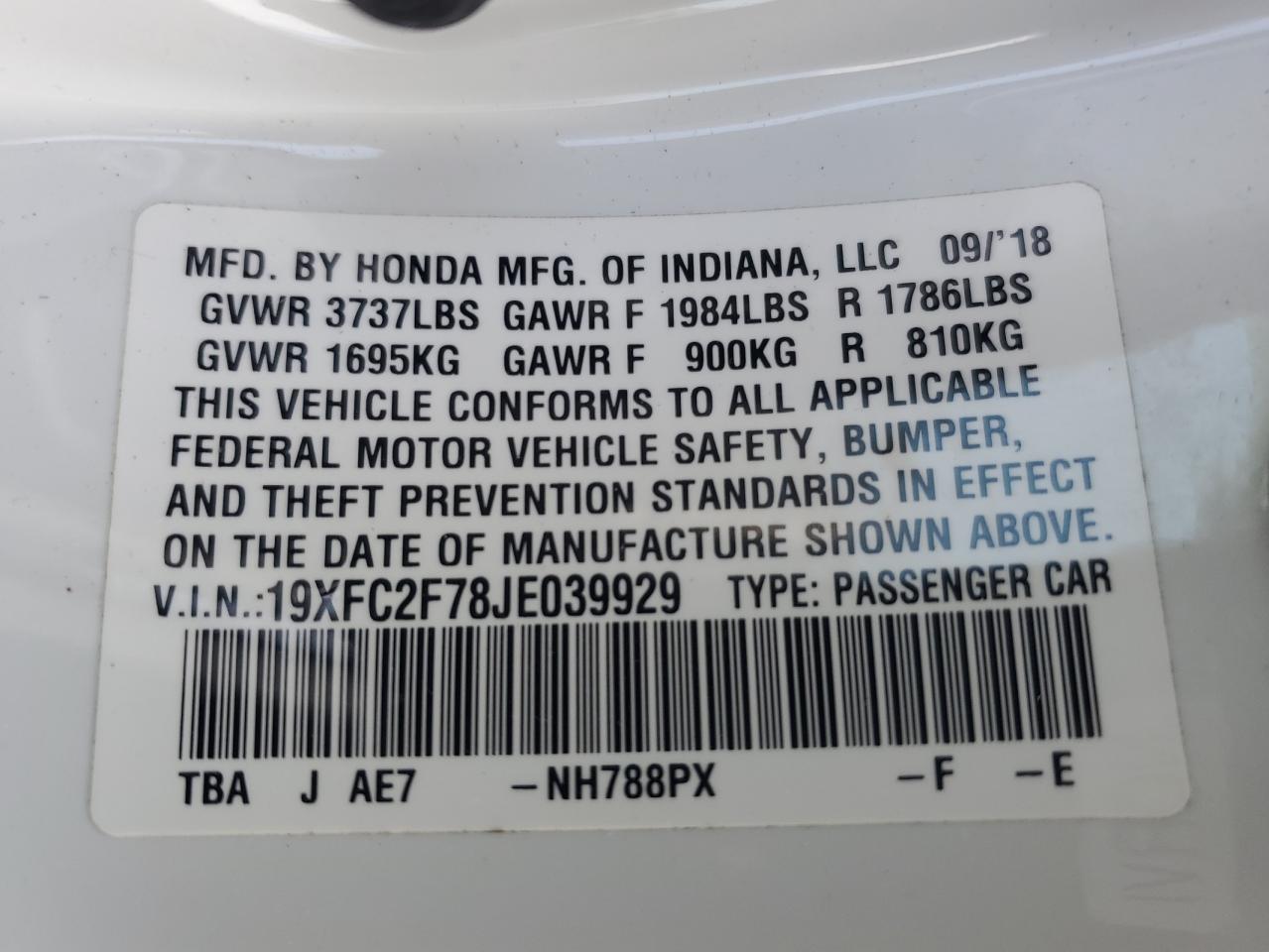 2018 Honda Civic - Image 12