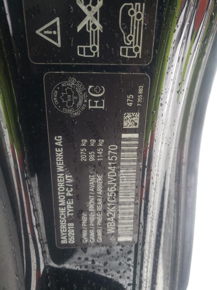 2018 BMW 230Xi VIN: WBA2K1C56JVD41570 Lot: 84181764