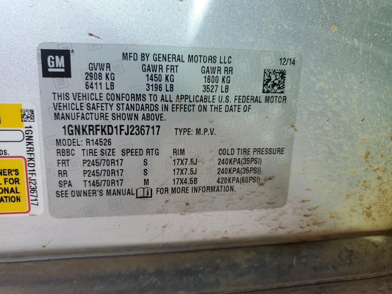 2015 Chevrolet Traverse - Image 13