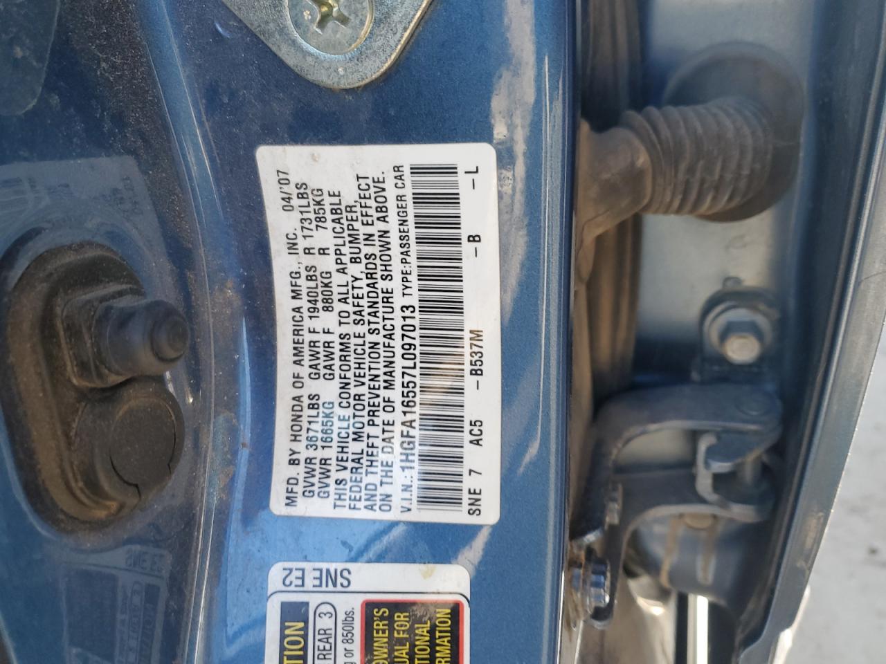 2007 Honda Civic - Image 12