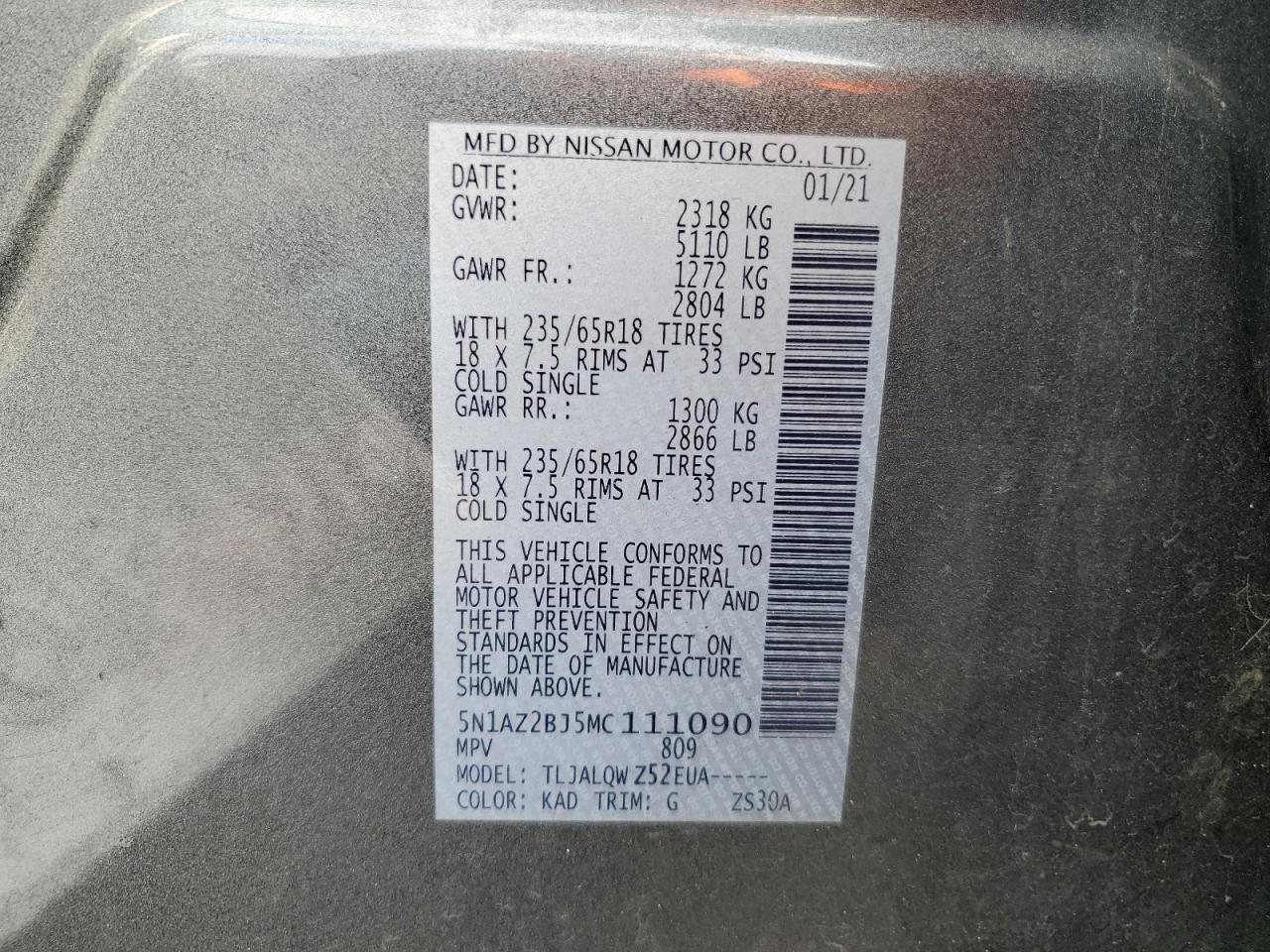 2021 Nissan Murano - Image 14