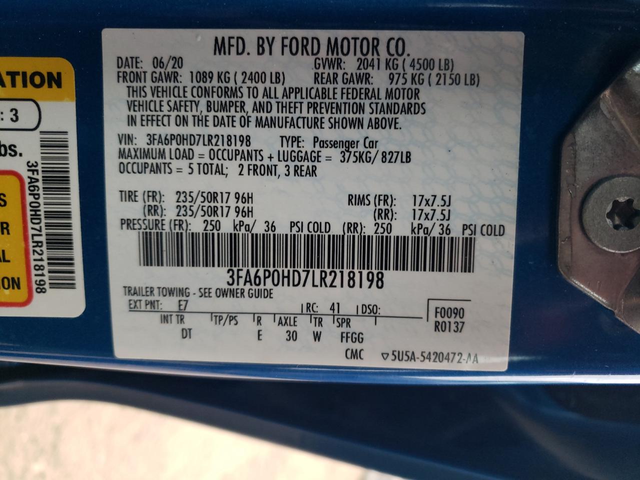 2020 Ford Fusion - Image 13