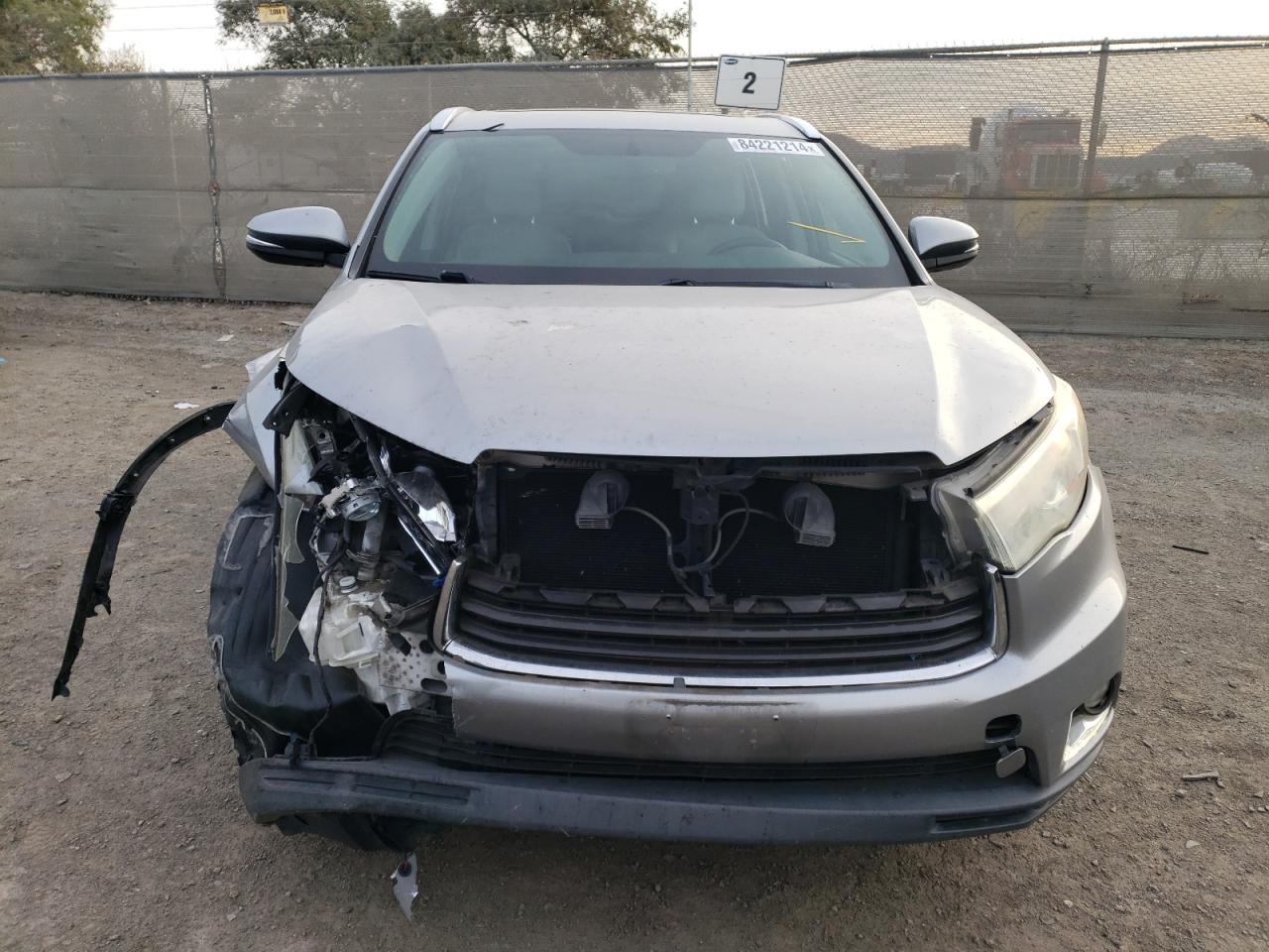 VIN 5TDYKRFH4ES008184 2014 TOYOTA HIGHLANDER no.5