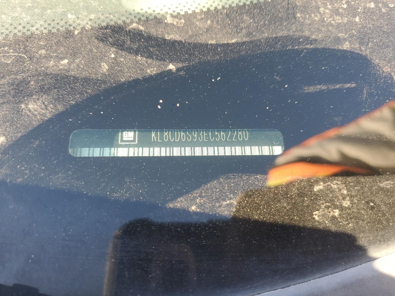 2014 Chevrolet Spark 1Lt VIN: KL8CD6S93EC562280 Lot: 84967724