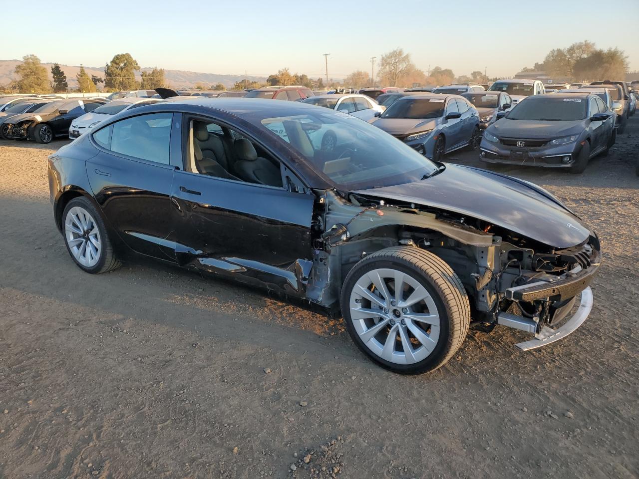 VIN 5YJ3E1EB0NF130660 2022 TESLA MODEL 3 no.4