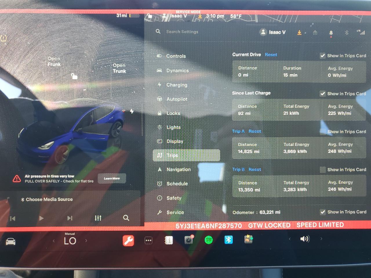 2022 Tesla Model 3 VIN: 5YJ3E1EA6NF287570 Lot: 85852784