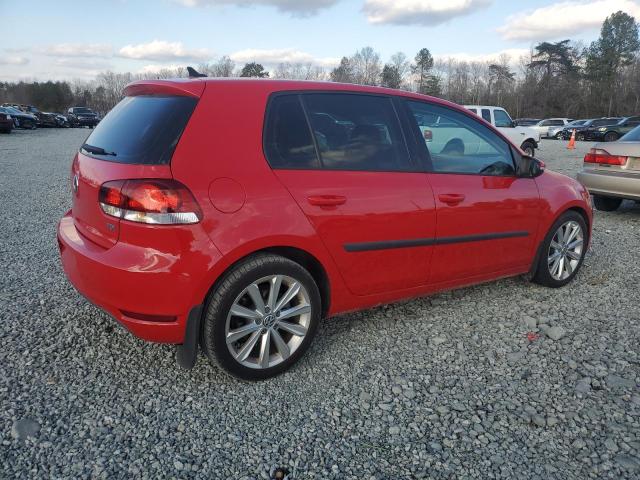  VOLKSWAGEN GOLF 2012 Red