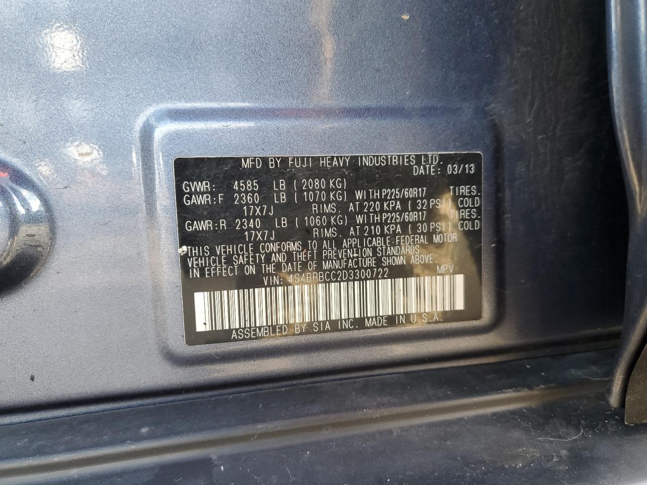 2013 Subaru Outback - Image 13