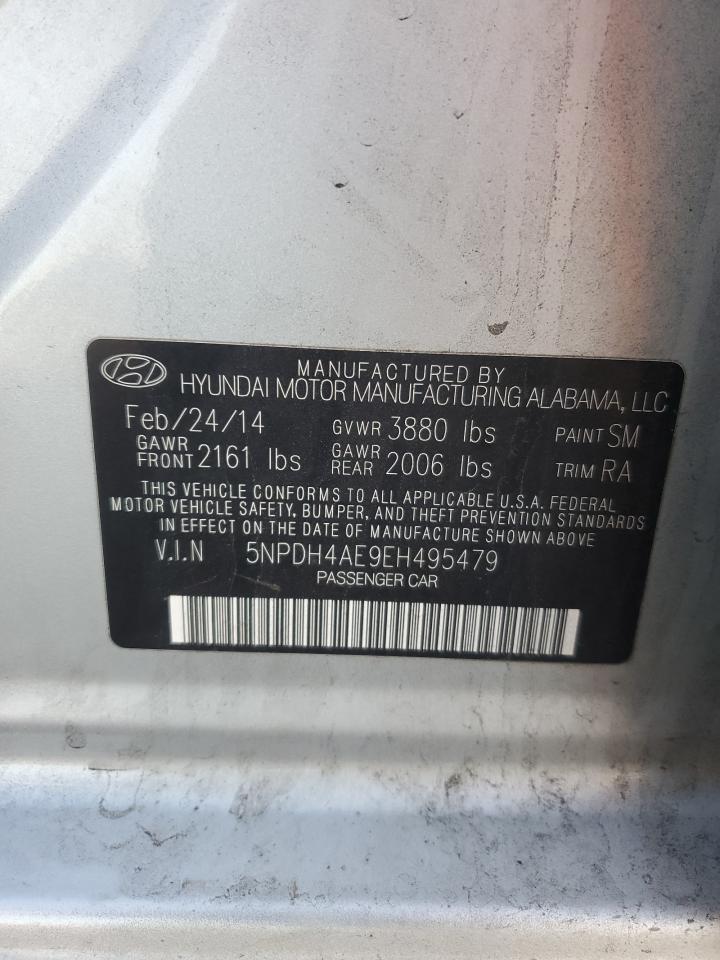 VIN 5NPDH4AE9EH495479 2014 HYUNDAI ELANTRA no.12