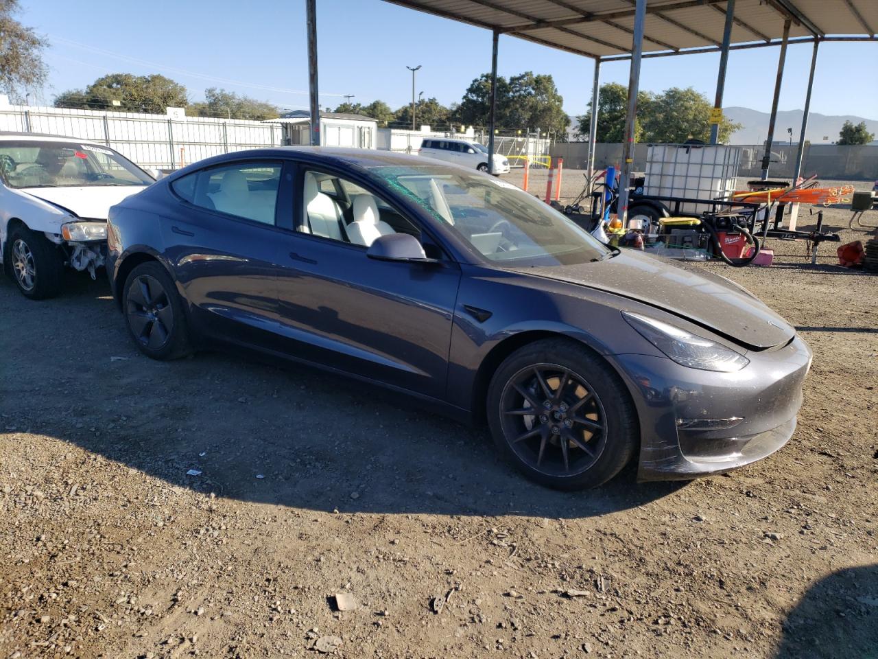 VIN 5YJ3E1EBXPF713496 2023 TESLA MODEL 3 no.4