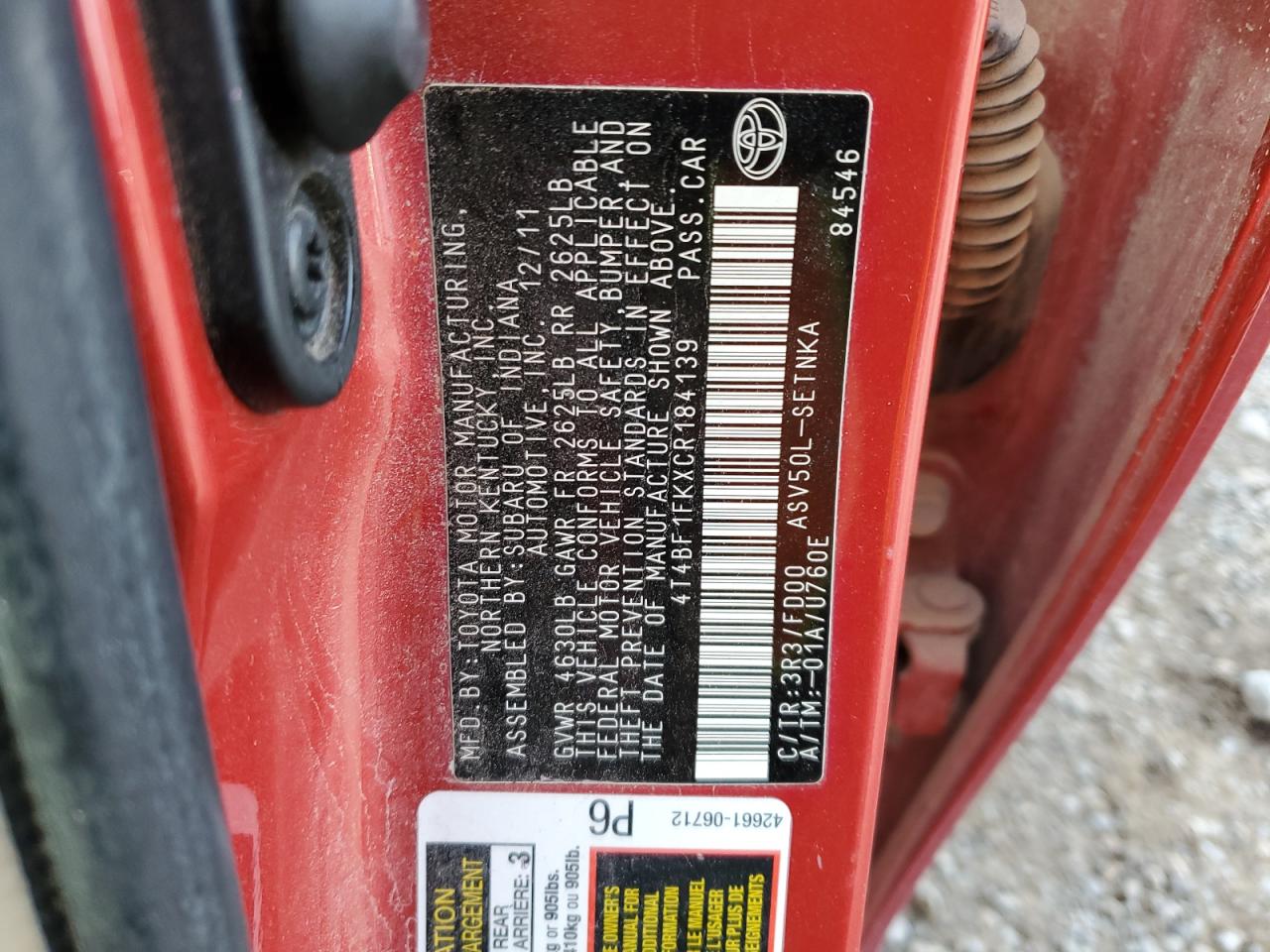 2012 Toyota Camry - Image 12