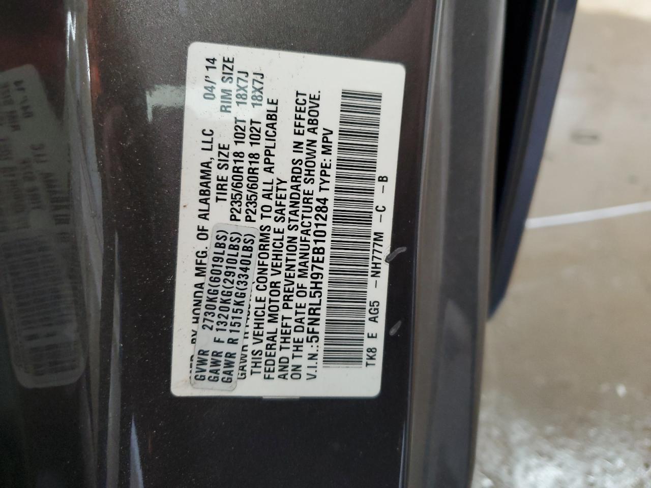 2014 Honda Odyssey - Image 13