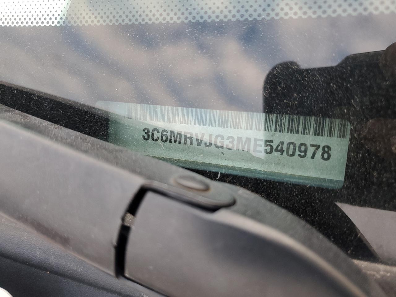 2021 Ram Promaster 3500 3500 High VIN: 3C6MRVJG3ME540978 Lot: 85552734